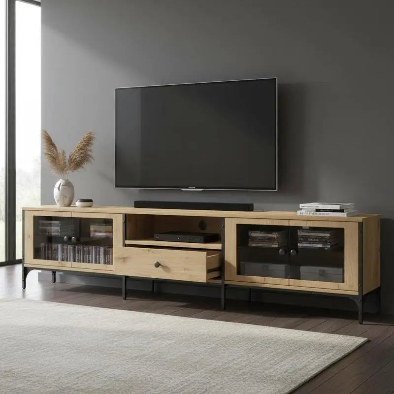 Meuble tv bois claire