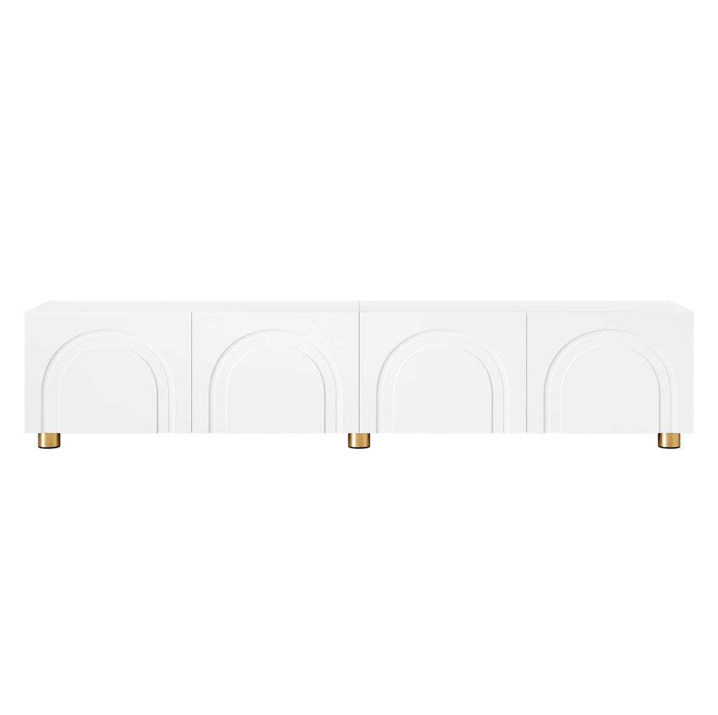 Meuble TV Blanc laqué