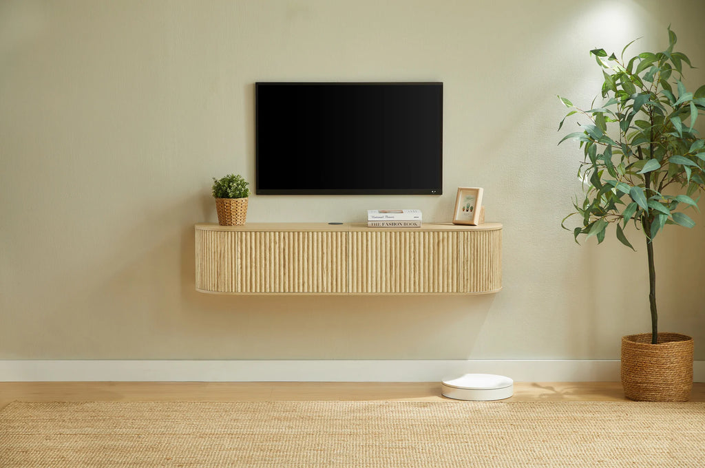 Meuble TV Suspendu 160 cm Bois
