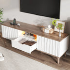 Meuble TV Blanc et Bois