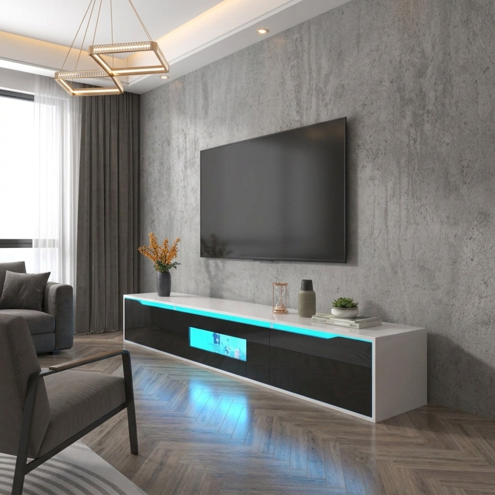 Meuble TV LED 180 cm - Bo | Design & Rangement Optimisé