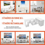 Meuble Bibliothèque TV - Sebastian | Extensible, Robuste et Fonctionnel