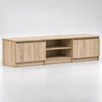 Meuble TV 140 cm Bois - William | Élégance et Praticité