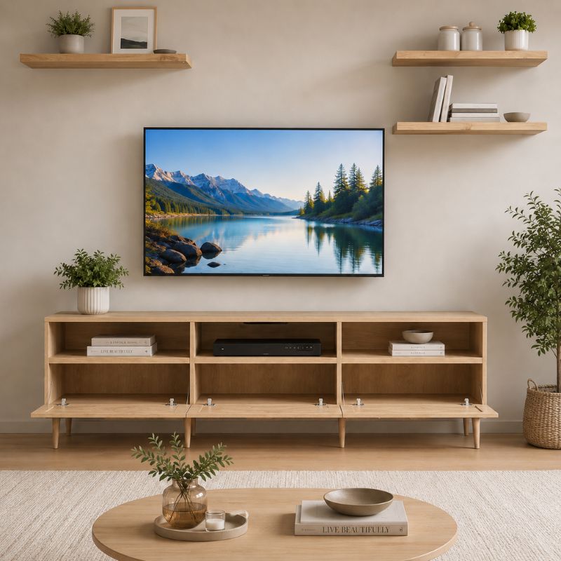 Meuble TV 150 cm Bois - Alexander | Le Meuble qui Sublime Votre Salon