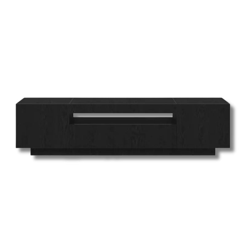 Meuble TV 160 cm Noir - Simon | Chic, Robuste et Fonctionnel