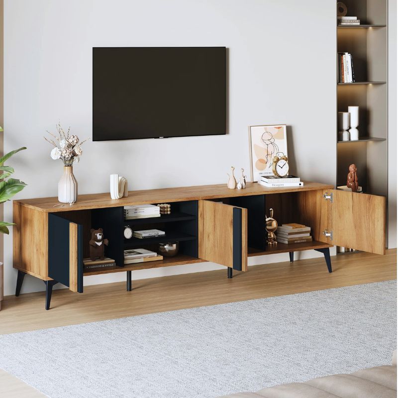 Meuble TV 180 cm sur Pied - Jonas | Style Moderne pour Votre Salon
