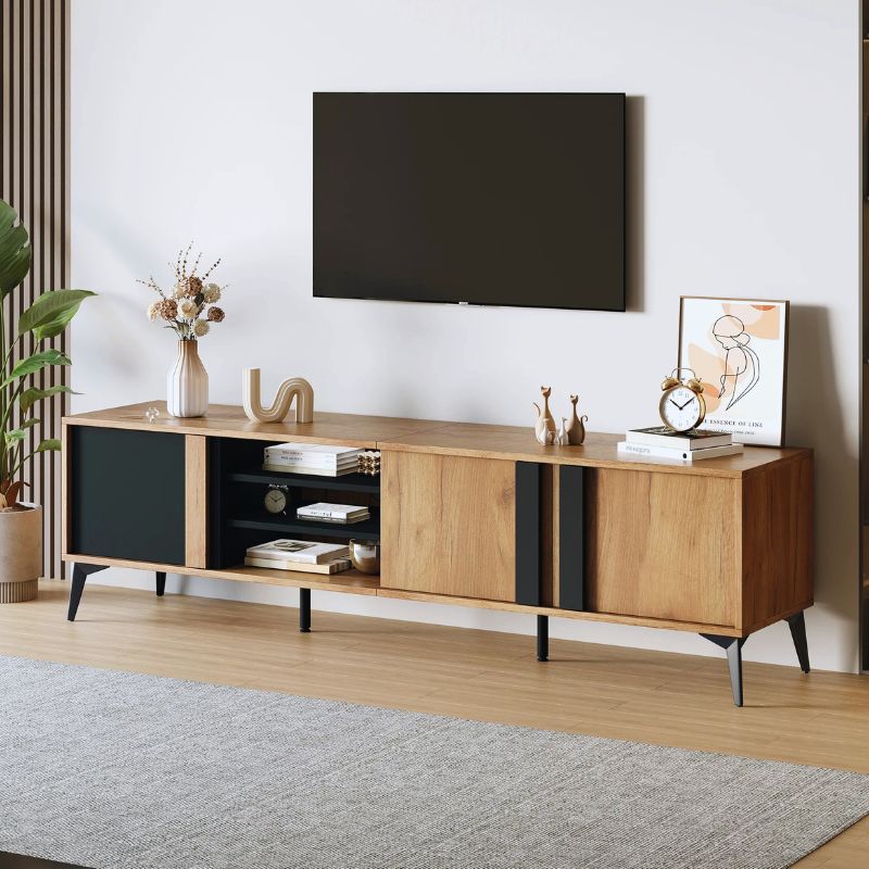 Meuble TV 180 cm sur Pied - Jonas | Style Moderne pour Votre Salon