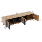 Meuble TV 180 cm sur Pied - Jonas | Style Moderne pour Votre Salon