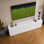 Meuble TV Blanc Design - Odin | Le Meuble qui Sublime Votre Salon