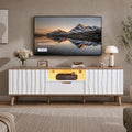 Meuble TV Blanc et Bois - Sigurd | Style Moderne pour Votre Salon