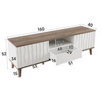 Meuble TV Blanc et Bois - Sigurd | Style Moderne pour Votre Salon