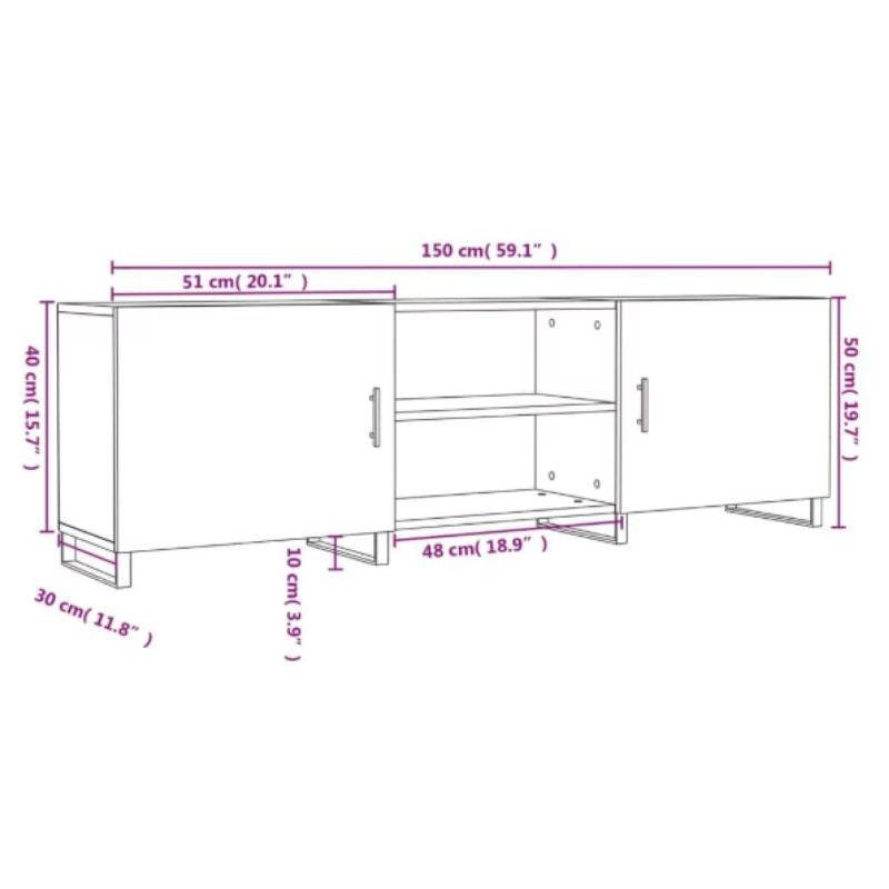 Meuble TV Bois Design - Lucas | Style Moderne pour Votre Salon