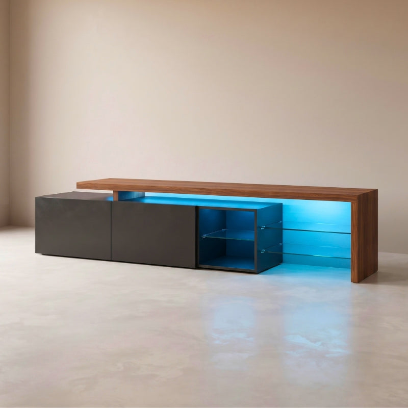 Meuble Tv Led en Bois - Ivar | Style Moderne pour Votre Salon