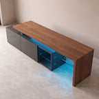Meuble Tv Led en Bois - Ivar | Style Moderne pour Votre Salon