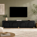 Meuble TV Noir 180 cm - Johan | Élégance et Praticité