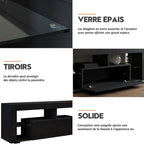Meuble Tv Noir Design - Vidar | Design & Éclairage LED