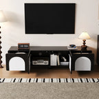 Meuble TV Noir et Blanc - Gunnar | Chic, Robuste et Fonctionnel