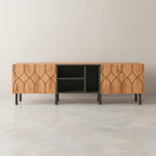 Meuble Tv Style Scandinave - Arne | 2 Portes et 4 Niches