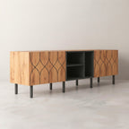 Meuble Tv Style Scandinave - Arne | 2 Portes et 4 Niches