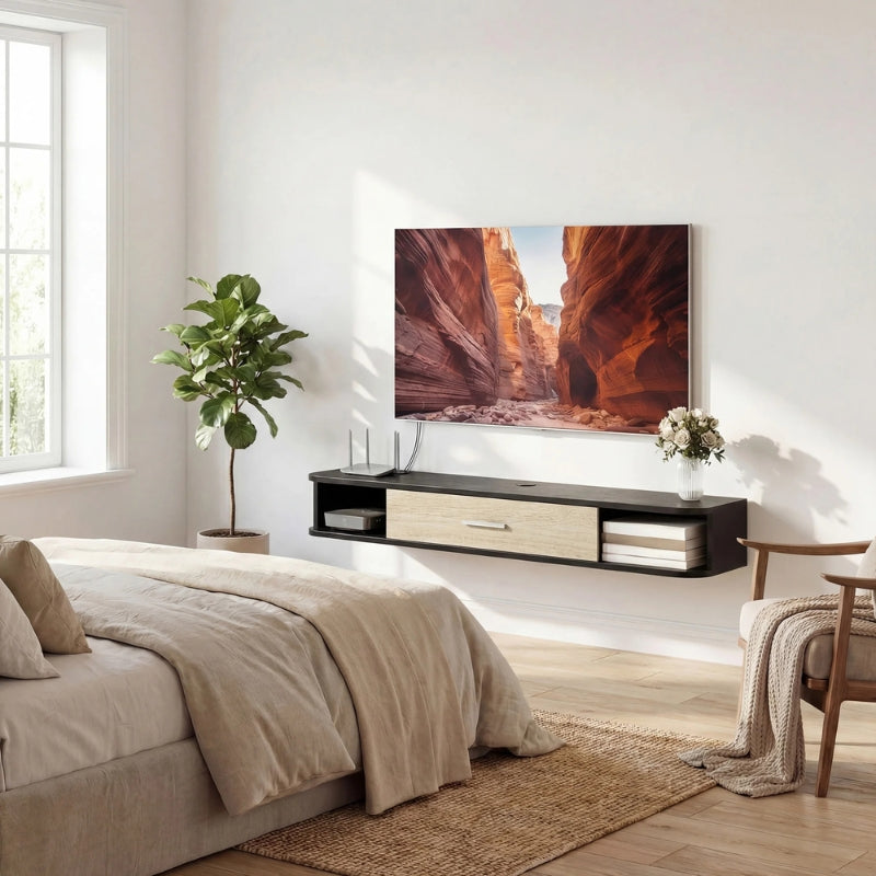 Meuble TV Suspendu 120 cm - Sverre | Le Meuble qui Sublime Votre Salon