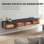 Meuble TV Suspendu 120 cm - Sverre | Le Meuble qui Sublime Votre Salon