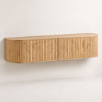 Meuble TV Suspendu 140 cm Bois - Frederik | Style Moderne pour Votre Salon