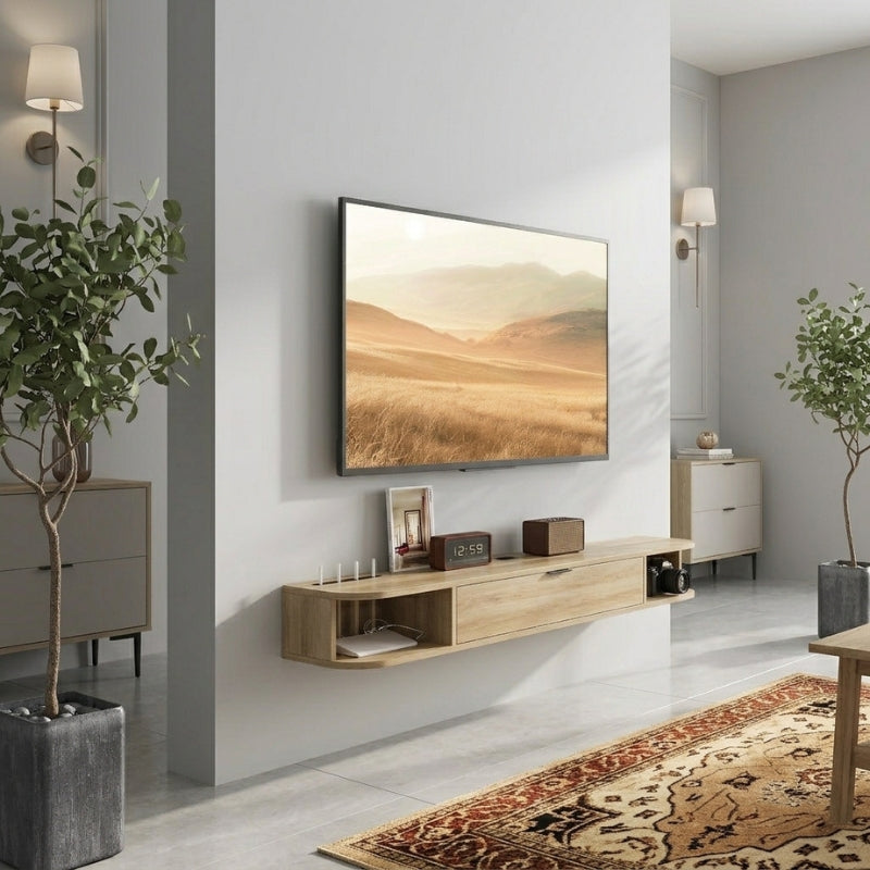 Meuble TV Suspendu 140 cm - Tor | Chic, Robuste et Fonctionnel