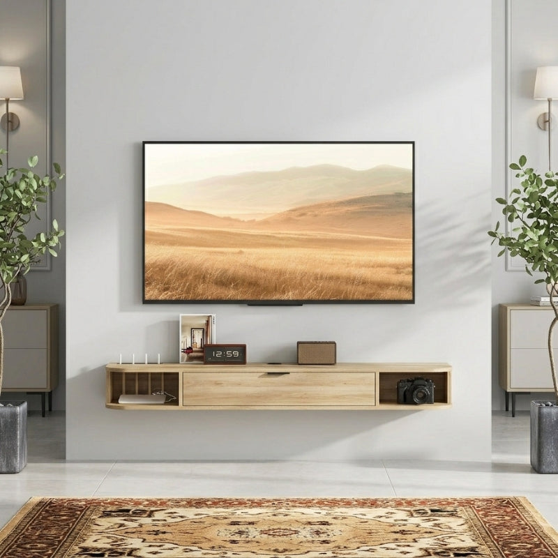 Meuble TV Suspendu 140 cm - Tor | Chic, Robuste et Fonctionnel