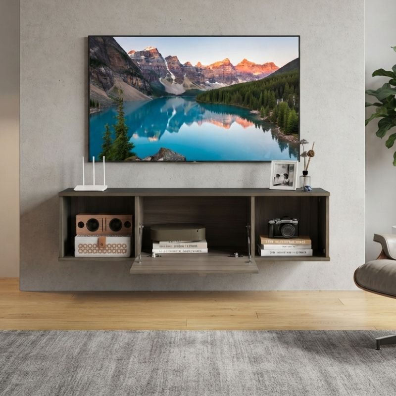 Meuble TV Suspendu 180 cm - Kristian | Le Meuble qui Sublime Votre Salon