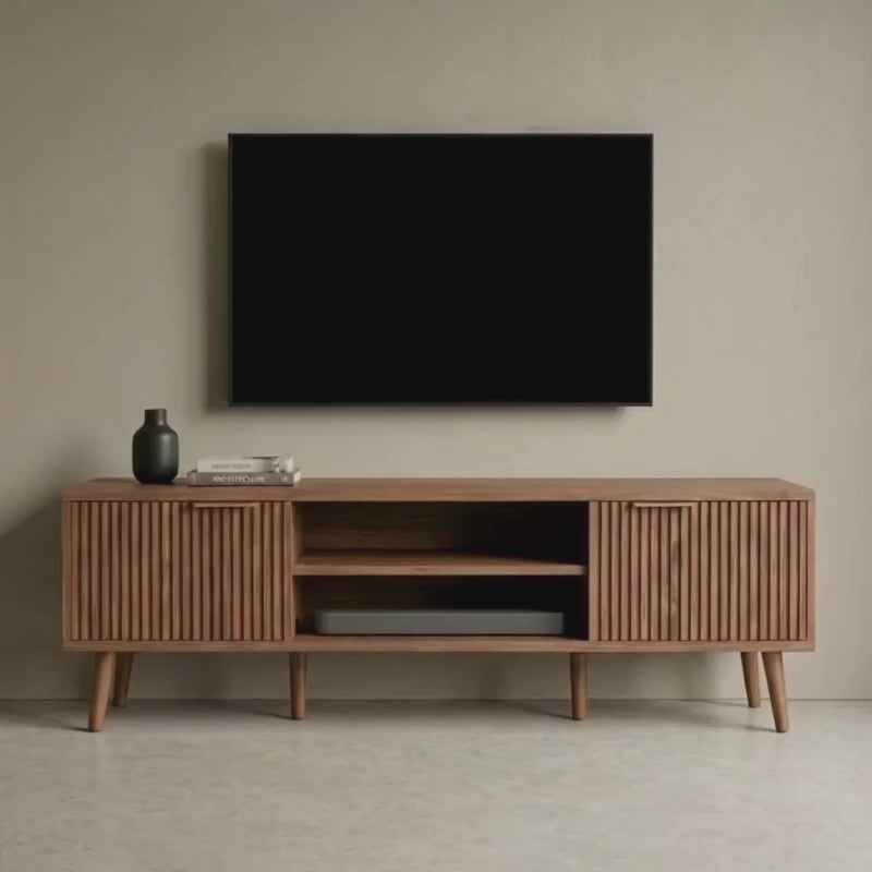 Meuble Tv en Bois Original - Sigurd | Robuste et Spacieux